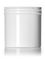 6 oz white PP plastic single wall jar with 70-400 neck finish