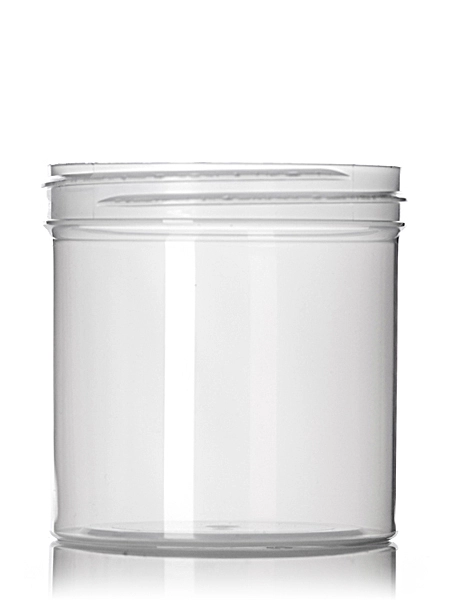 6 oz Natural-Colored PP Plastic Single Wall Jar – J023N