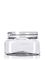 6 oz clear PET plastic square firenze jar with 70-400 neck finish