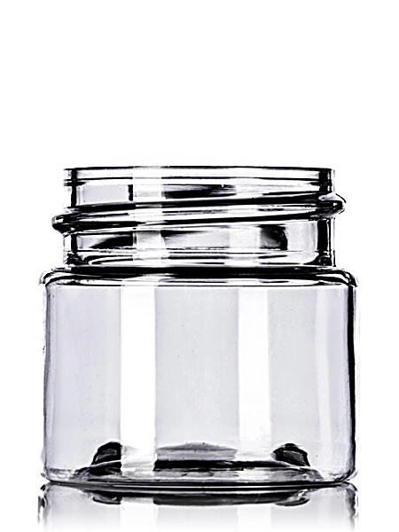 1/2 oz Clear PET Plastic Single Wall Jar – J025