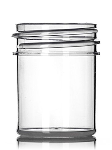 1/2 oz natural-colored PP plastic single wall jar with 33-400 neck finish