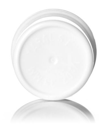 1/2 oz white PP plastic single wall jar with 33-400 neck finish