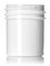 1/2 oz white PP plastic single wall jar with 33-400 neck finish