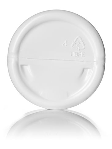 6 oz white HDPE plastic single wall jar with 70-400 neck finish