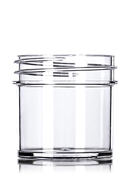 1 oz Clear PS Plastic Single Wall Jar – J032