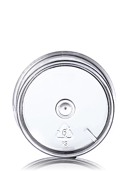 1 oz Clear PS Plastic Single Wall Jar – J032