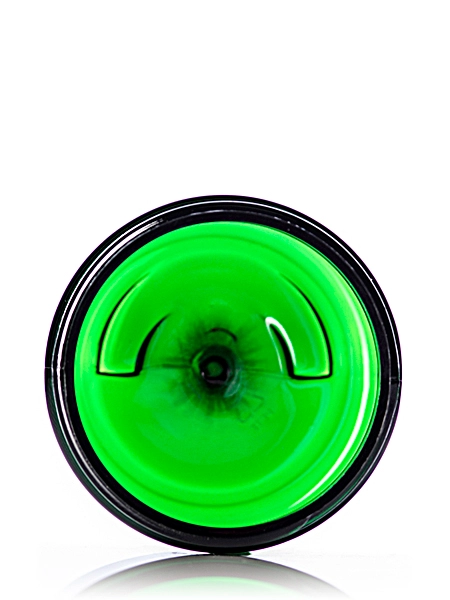 2 oz Green PET Plastic Single Wall Jar – J033G
