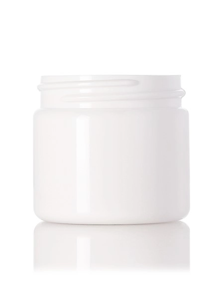 2 oz White PET Plastic Single Wall Jar – J033WH