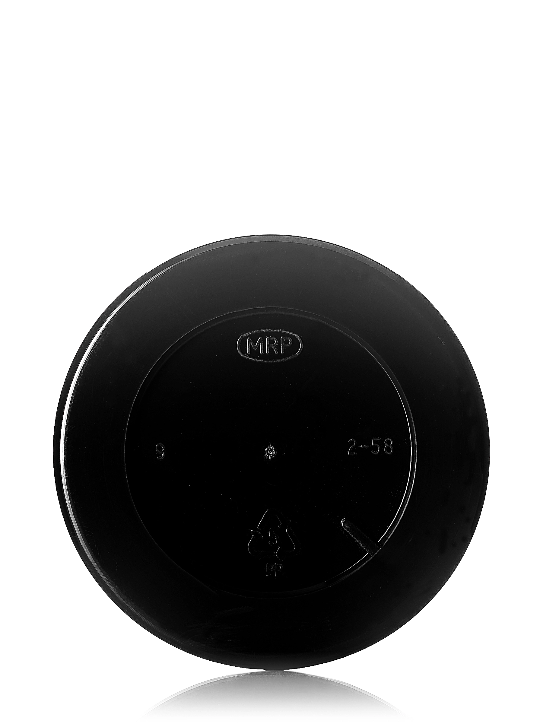 2 oz Black PP Plastic Double Wall Straight Base Jar – J034BK