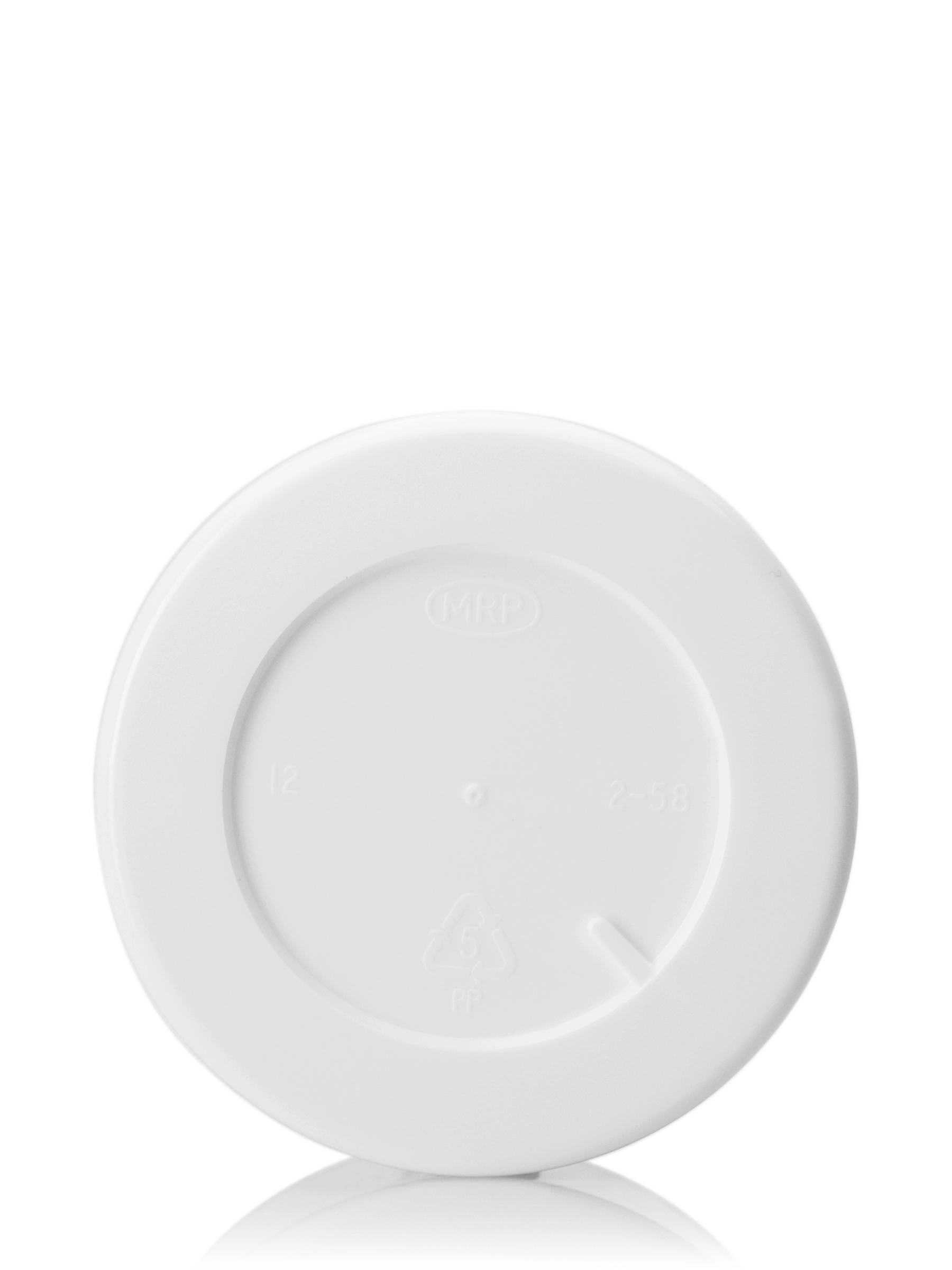 2 oz White PP Plastic Double Wall Straight Base Jar – J034WH