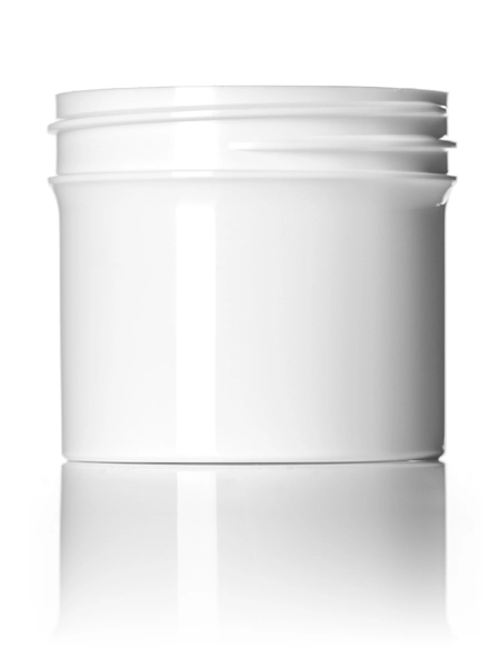 2 oz White PP Plastic Single Wall Jar – J035