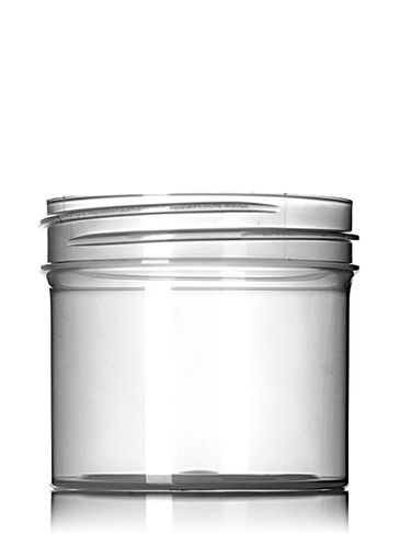 2 oz natural-colored PP plastic single wall jar with 53-400 neck finish