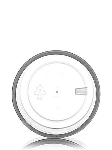 2 oz natural-colored PP plastic single wall jar with 48-400 neck finish