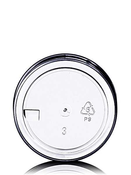 2 oz Clear PS Plastic Single Wall Jar – J038