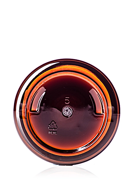 2 oz Amber PET Plastic Single Wall Jar – J039A