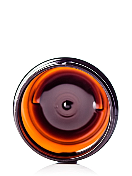 2 oz Amber PET Plastic Single Wall Jar – J039A
