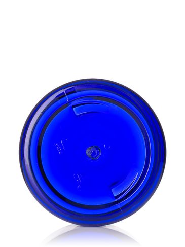 2 oz cobalt blue PET plastic single wall jar with 58-400 neck finish