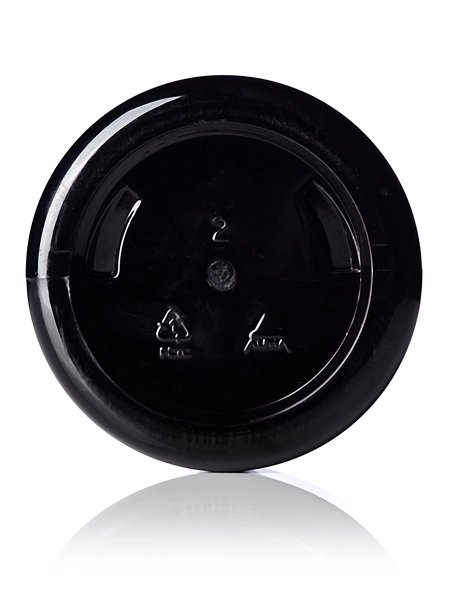 2 oz Black PET Plastic Single Wall Jar – J039BK