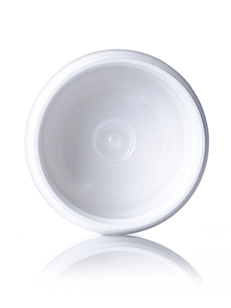2 oz White PET Plastic Single Wall Jar – J039W