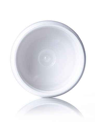 2 oz white PET plastic single wall jar with 58-400 neck finish