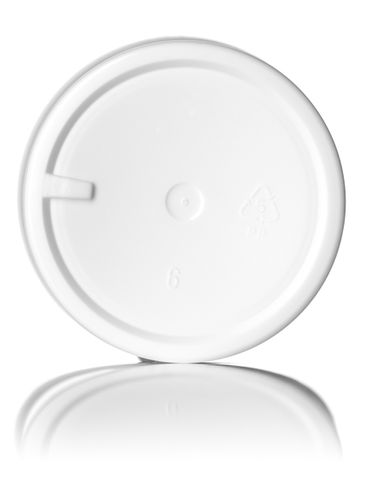 4 oz white PP plastic single wall jar with 58-400 neck finish