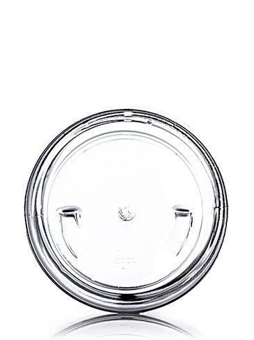 4 oz clear PET plastic single wall jar with 58-400 neck finish