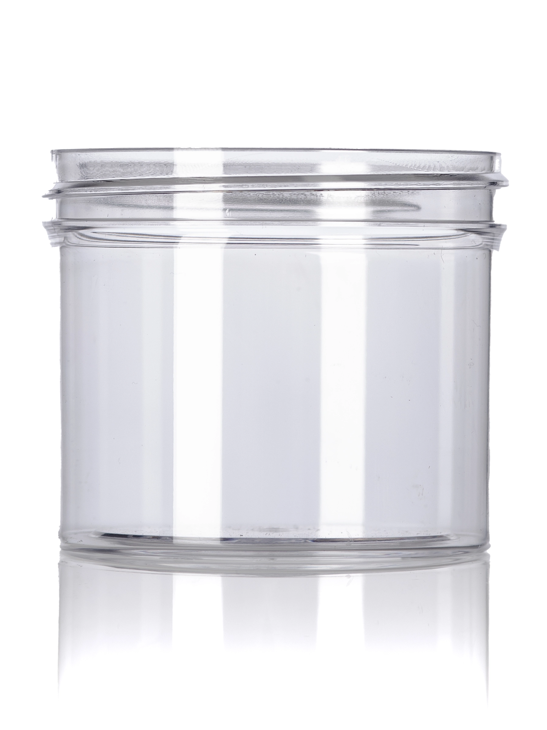 4 oz Clear PS Plastic Single Wall Jar – J042
