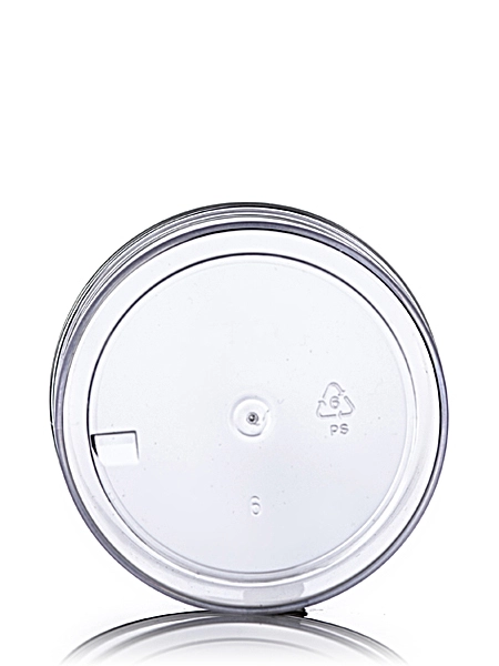 4 oz Clear PS Plastic Single Wall Jar – J042