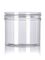 4 oz clear PS plastic single wall jar with 70-400 neck finish