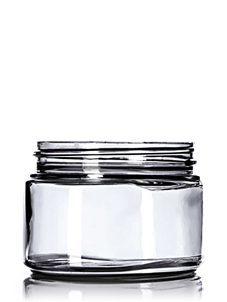 4 oz Clear PET Plastic Single Wall Oval Jar – J043