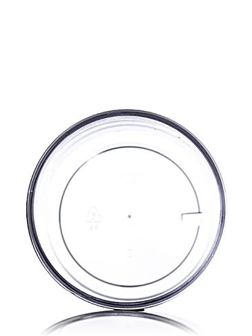 8 oz clear PS plastic single wall jar with 70-400 neck finish