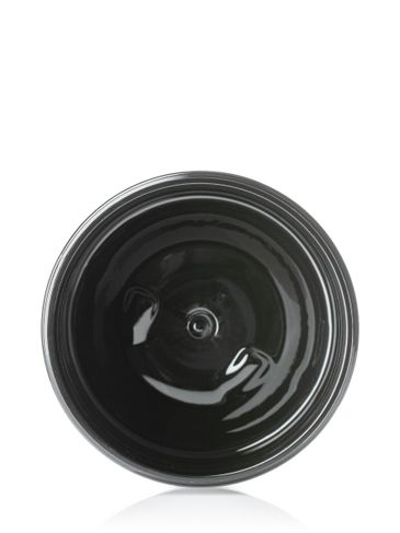 6 oz black PET plastic single wall jar with 70-400 neck finish