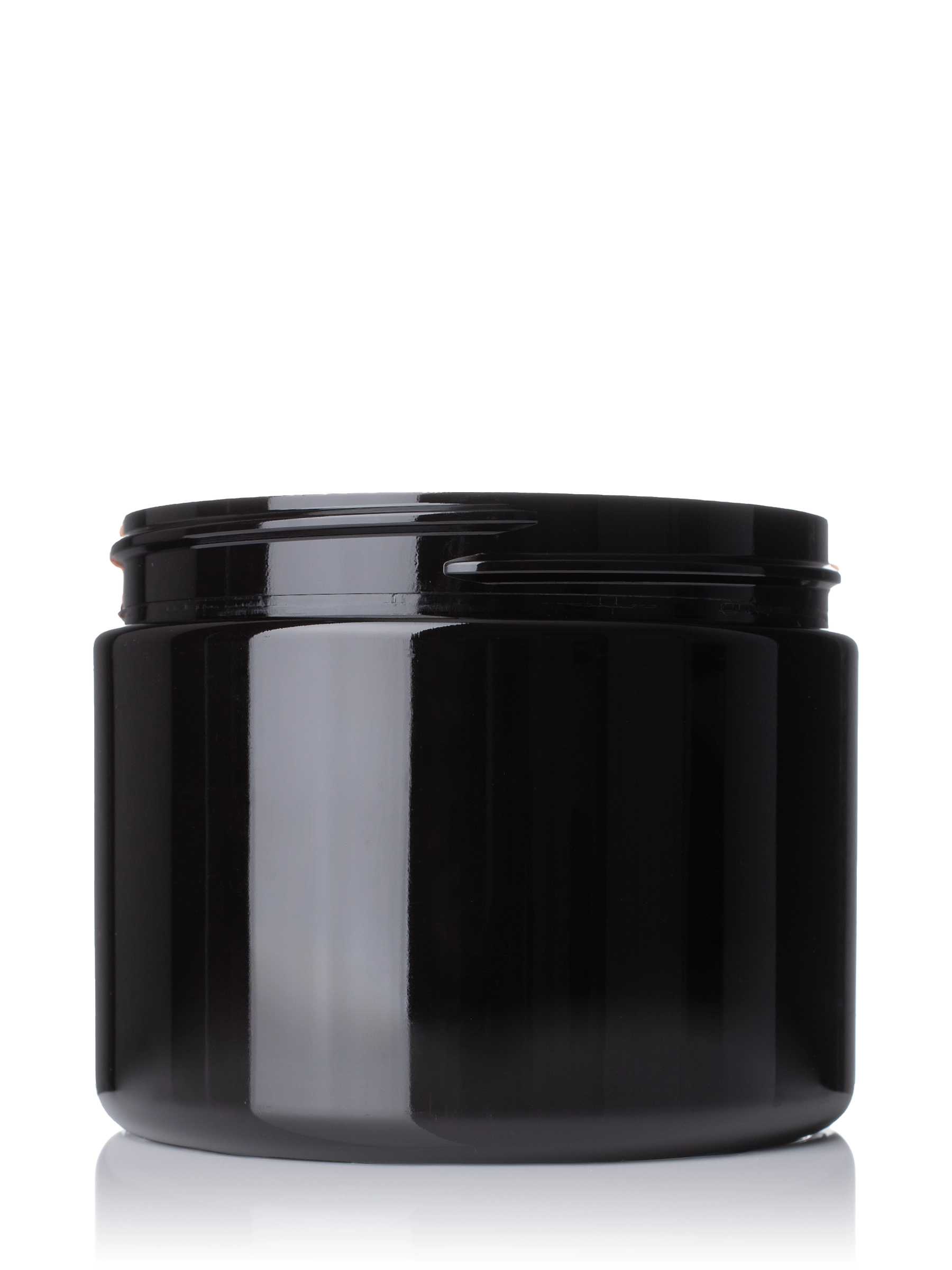 6 oz Dark Amber PET Plastic Single Wall Jar – J046DA