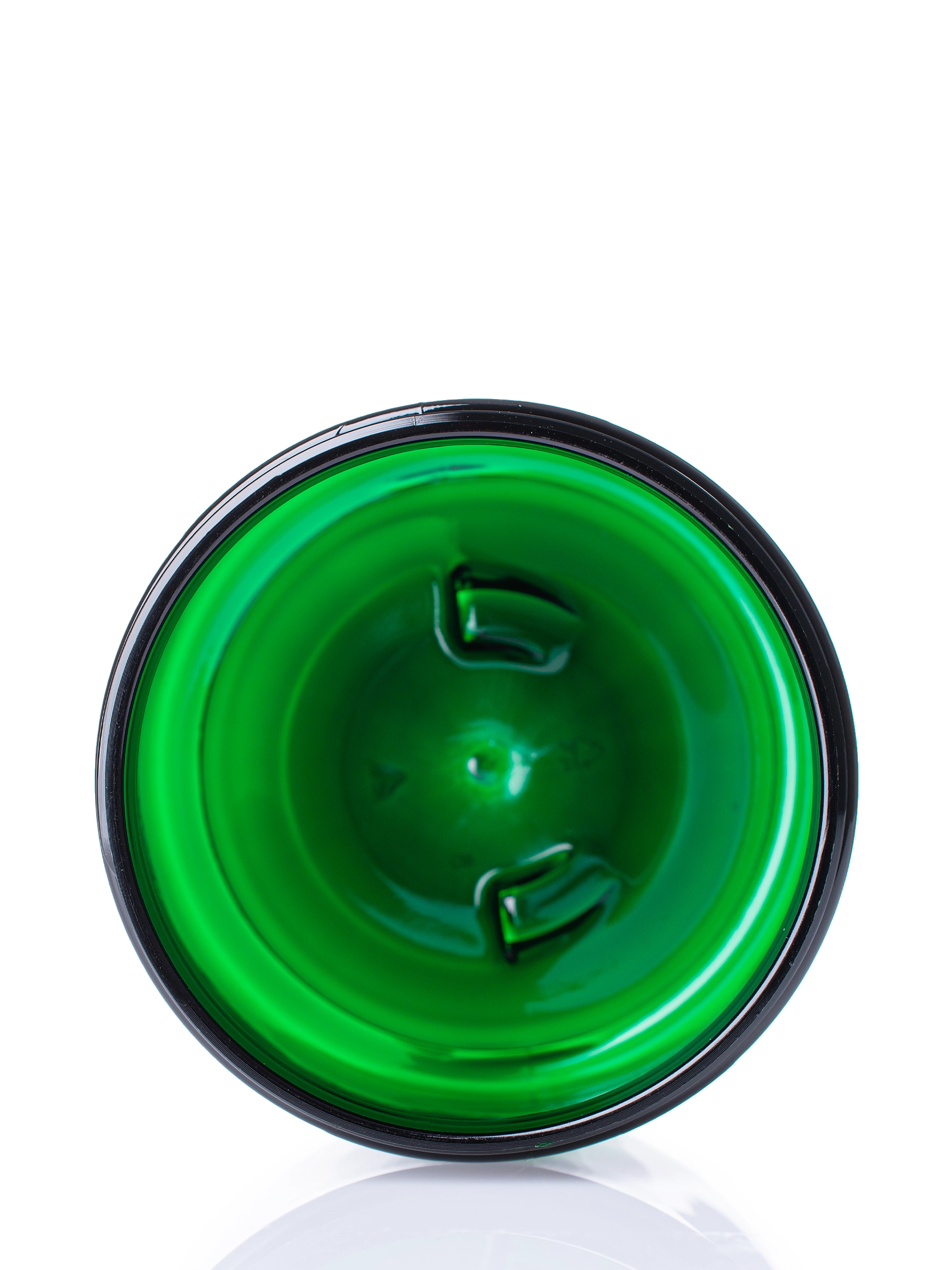 6 oz Green PET Plastic Single Wall Jar – J046GR