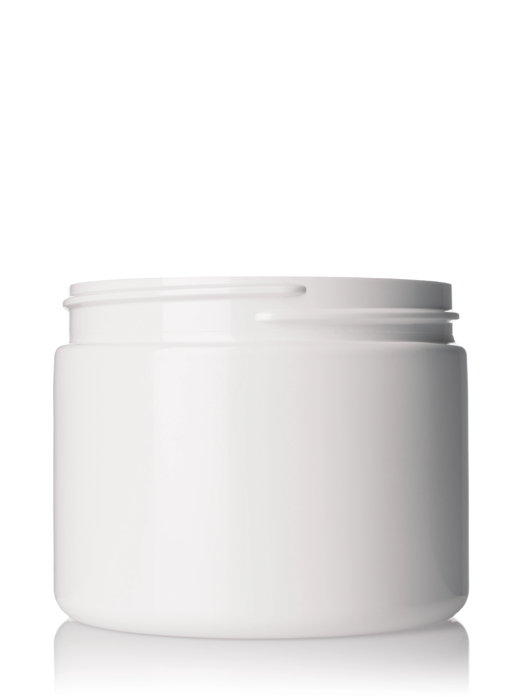 6 oz White PET Plastic Single Wall Jar – J046WH