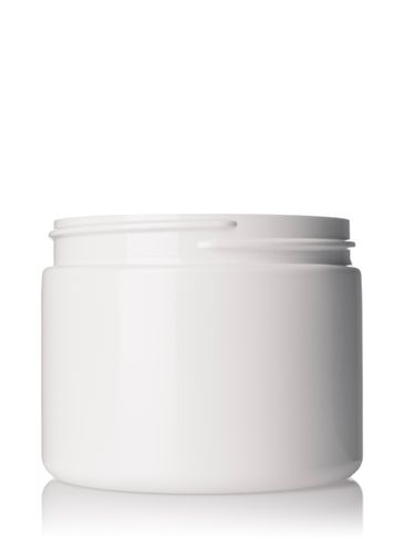 6 oz white PET plastic single wall jar with 70-400 neck finish