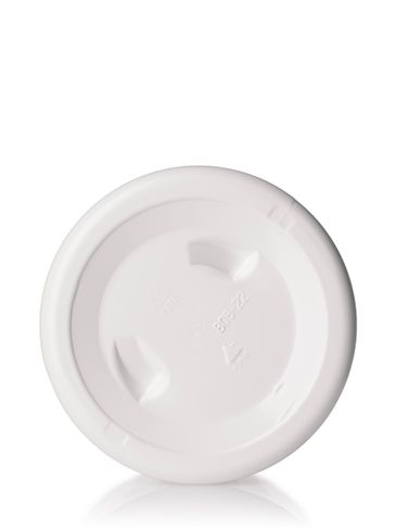 6 oz white PET plastic single wall jar with 70-400 neck finish