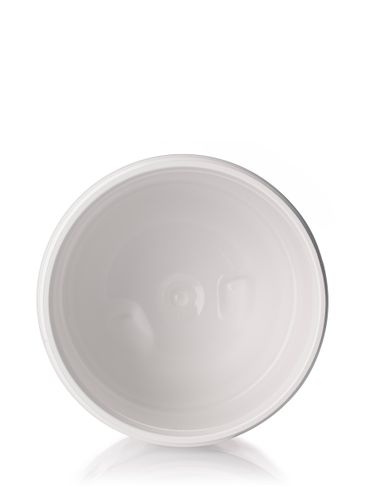 6 oz white PET plastic single wall jar with 70-400 neck finish