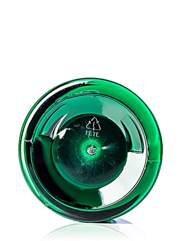 8 oz green PET plastic single wall jar with 70-400 neck finish