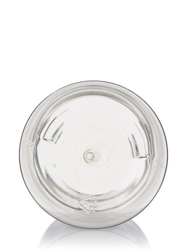 8 oz clear 25% PCR PET plastic single wall jar with 70-400 neck finish