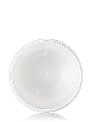 8 oz white PET plastic single wall jar with 70-400 neck finish