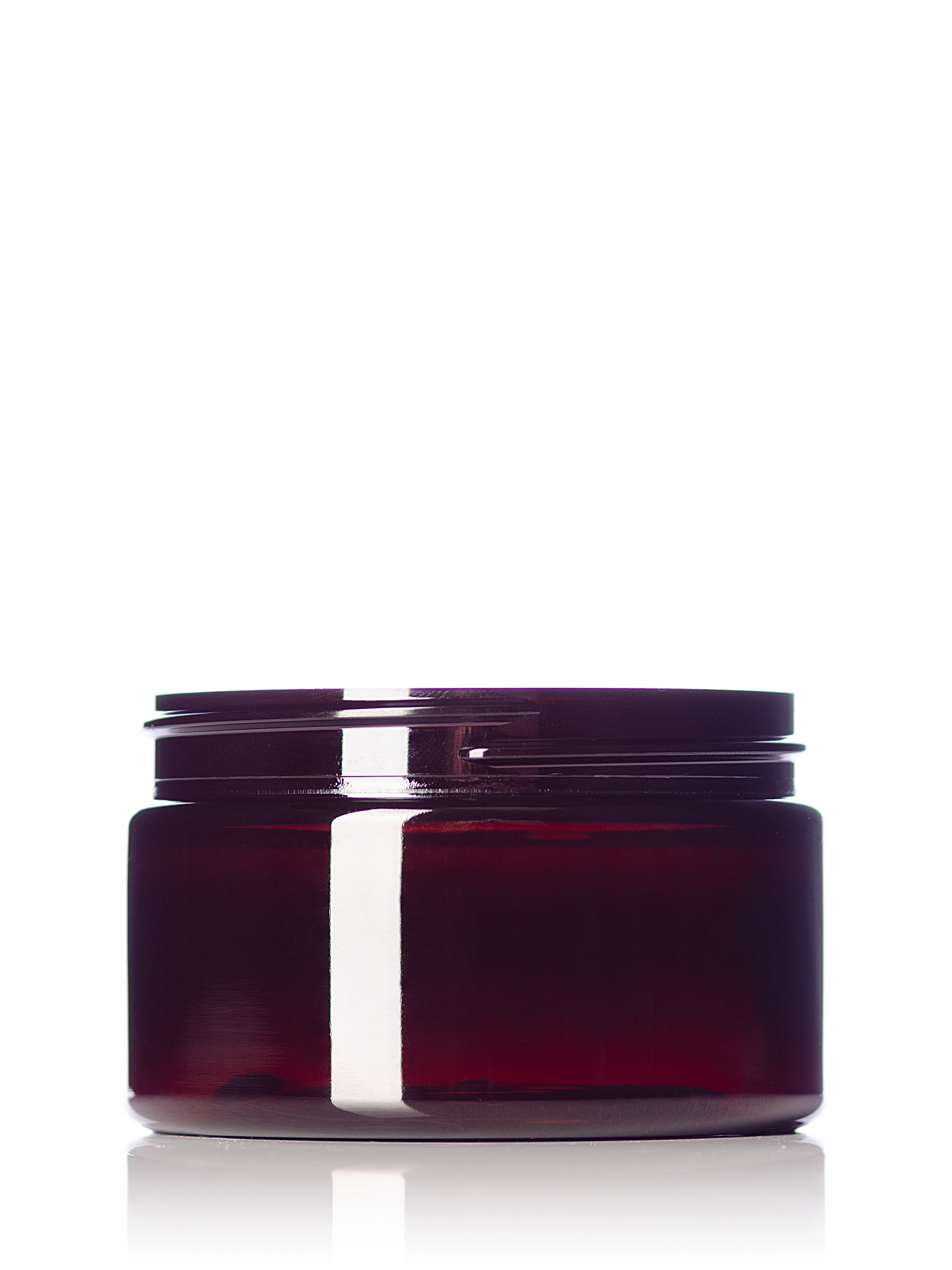 4 oz Amber PET Plastic Single Wall Jar – J048A