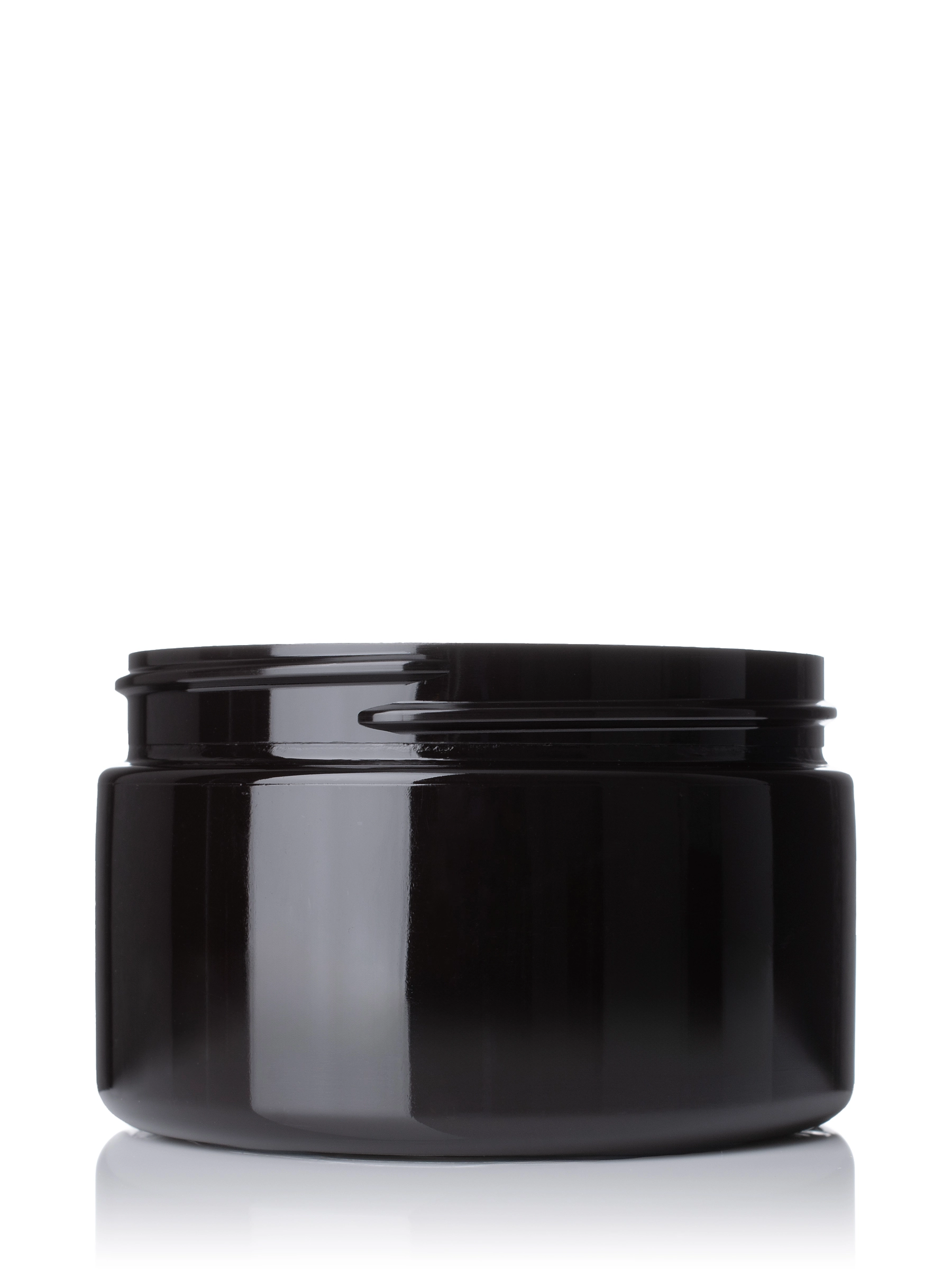 4 oz Dark Amber PET Plastic Single Wall Jar – J048DA