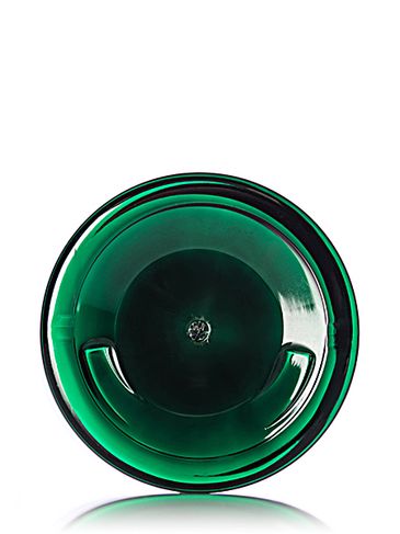 4 oz green PET plastic single wall jar with 70-400 neck finish