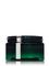 4 oz green PET plastic single wall jar with 70-400 neck finish