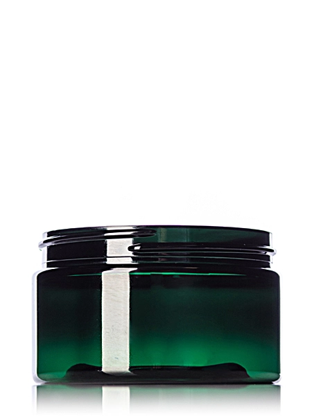 4 oz Green PET Plastic Single Wall Jar – J048G
