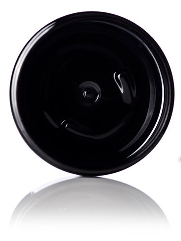 8 oz black PET plastic single wall jar with 89-400 neck finish