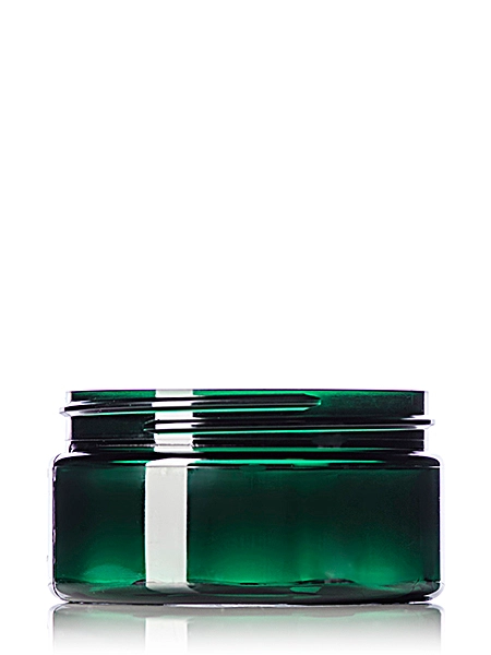 8 oz Green PET Plastic Single Wall Jar – J049G