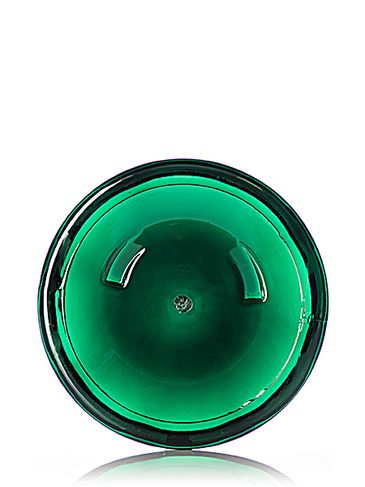 8 oz green PET plastic single wall jar with 89-400 neck finish