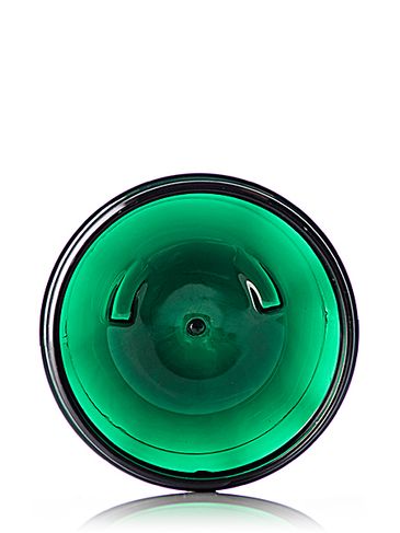 8 oz green PET plastic single wall jar with 89-400 neck finish